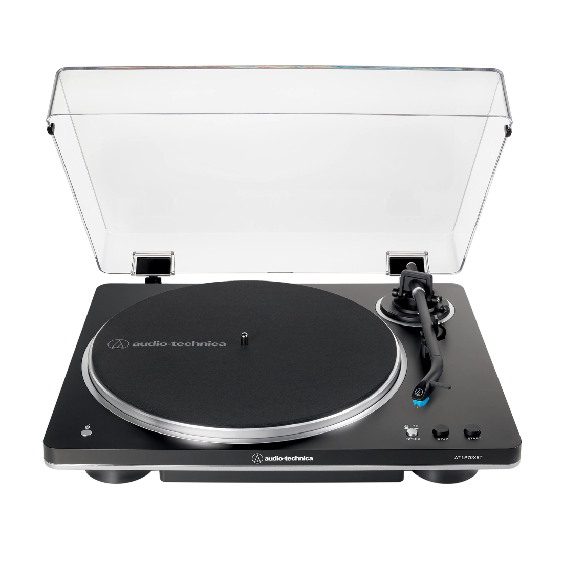 AT-LP70XBT Fully Automatic Wireless Belt-Drive Turntable - Black/Silver