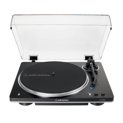 Audio-Technica - AT-LP70XBT Fully Automatic Wireless Belt-Drive Turntable - Black/Silver