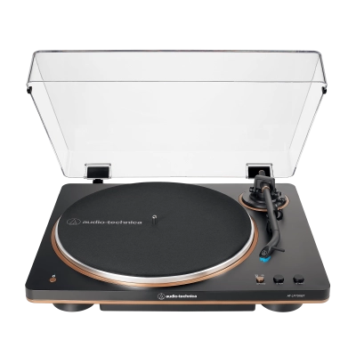 Audio-Technica - AT-LP70XBT Fully Automatic Wireless Belt-Drive Turntable - Black/Bronze