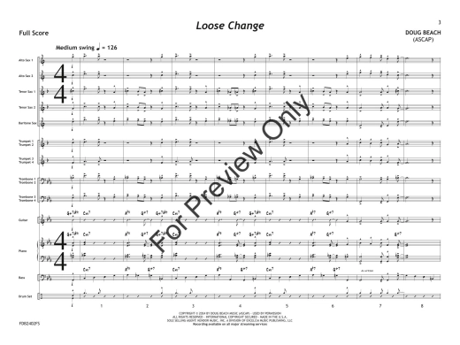 Loose Change - Beach - Jazz Ensemble - Gr. 1