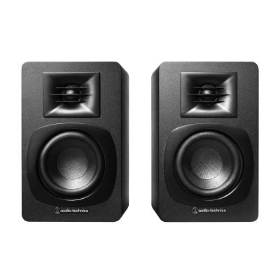 Audio-Technica - AT-SP3X Powered Bookshelf Speakers with Bluetooth (Pair)