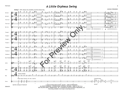 A Little Orpheus Swing - Fernandez - Jazz Ensemble - Gr. 2