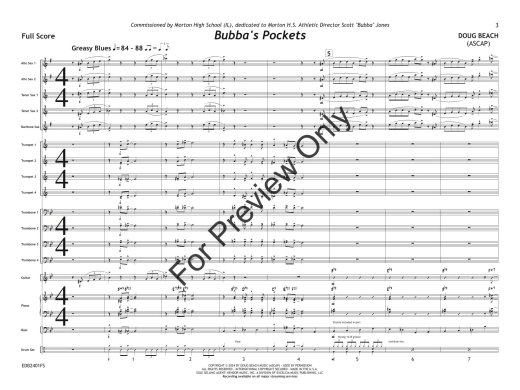 Bubba\'s Pockets - Beach - Jazz Ensemble - Gr. 2