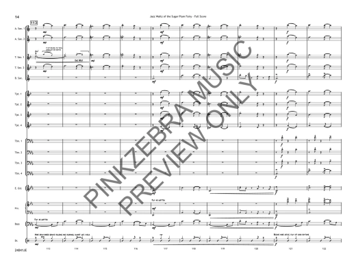 Jazz Waltz of the Sugar Plum Fairy - Pinkzebra - Jazz Ensemble - Gr. 3