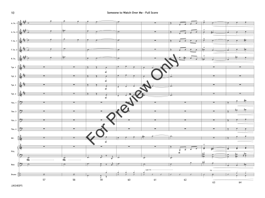 Someone to Watch Over Me - Gershwin/Rowe - Jazz Ensemble - Gr. 3