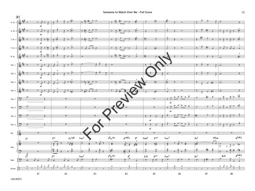 Someone to Watch Over Me - Gershwin/Rowe - Jazz Ensemble - Gr. 3