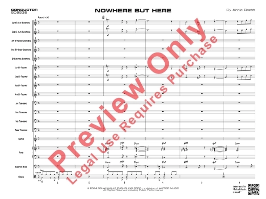 Nowhere but Here - Booth - Jazz Ensemble - Gr. 3.5