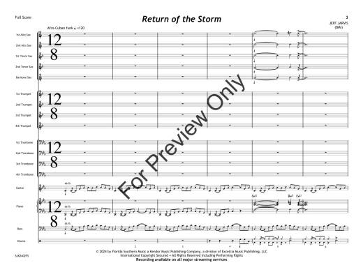 Return of the Storm - Jarvis - Jazz Ensemble - Gr. 5