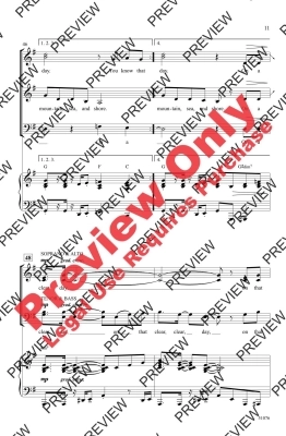 On a Clear Day (You Can See Forever) - Lerner/Lane/Shaw - SATB