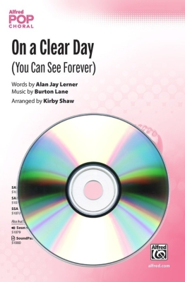 Alfred Publishing - On a Clear Day (You Can See Forever) - Lerner/Lane/Shaw - SoundTrax CD