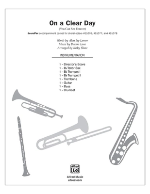 On a Clear Day (You Can See Forever) - Lerner/Lane/Shaw - SoundPax