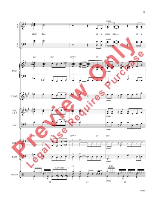 On a Clear Day (You Can See Forever) - Lerner/Lane/Shaw - SoundPax