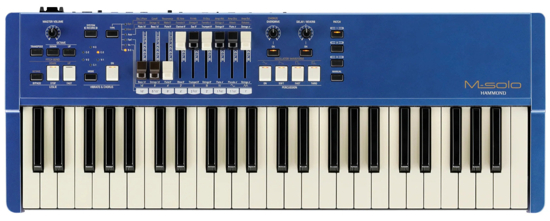 Orgue portable M-Solo  49touches (bleu)