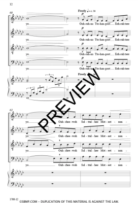 Evocation (Mon-Nee-Joh) - Cho - SATB