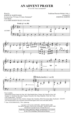 An Advent Prayer - Russian/Martin - SATB