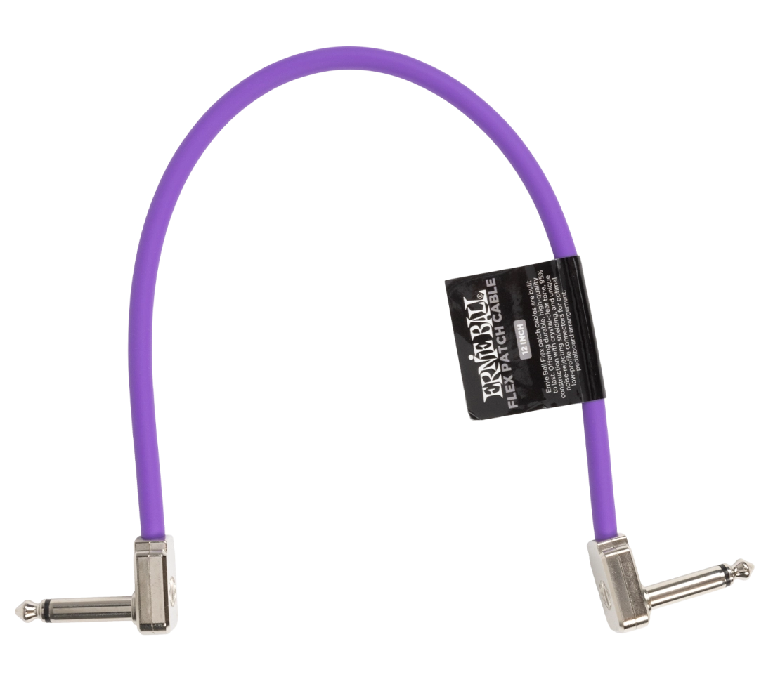 12\'\' Flex Patch Cable - Purple