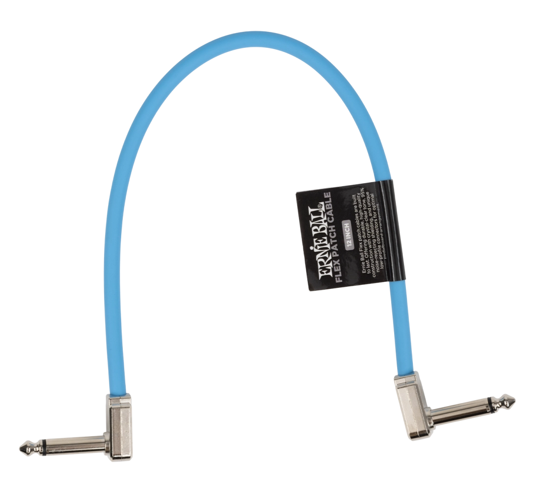 12\'\' Flex Patch Cable - Blue