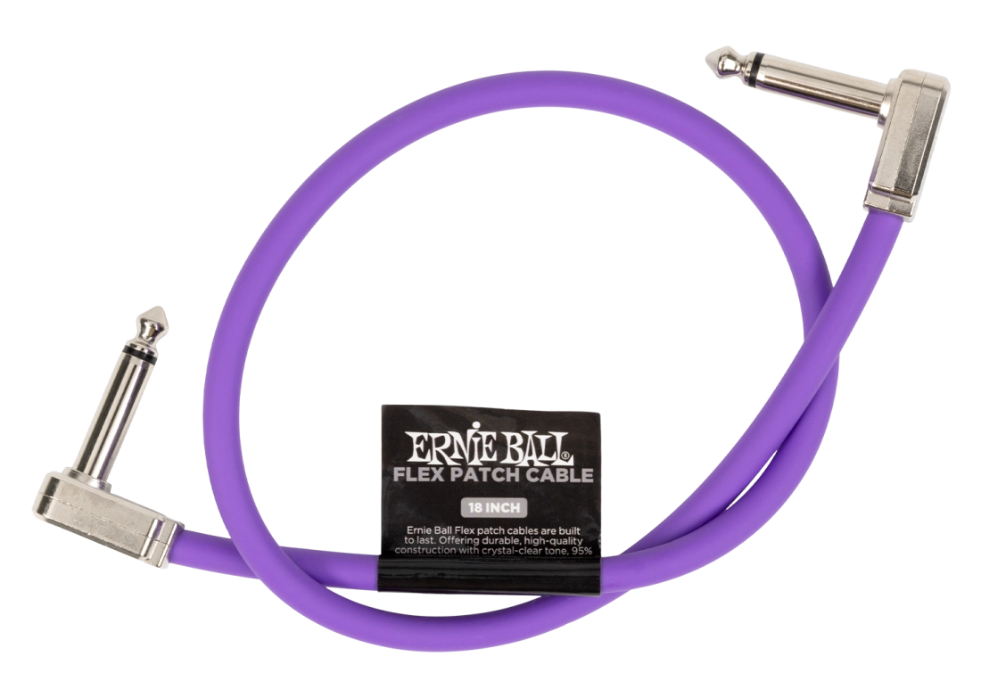 18\'\' Flex Patch Cable - Purple