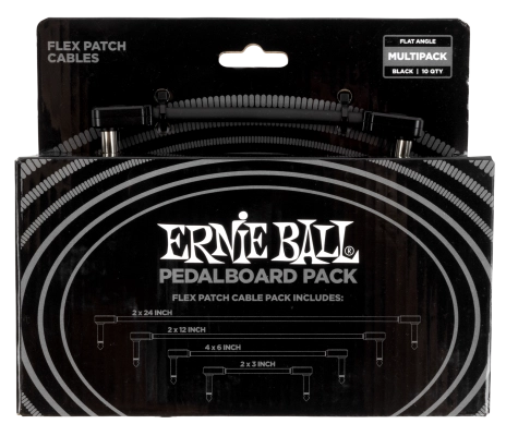 Ernie Ball - Flex Patch Cable Multi-Pack - Black