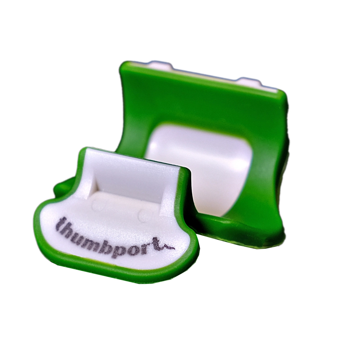 Thumbport Flute Thumbrest - Green/White