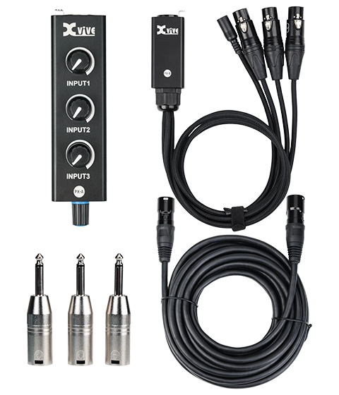 XVIVE-PX Portable 3 Channel Personal Mix Set