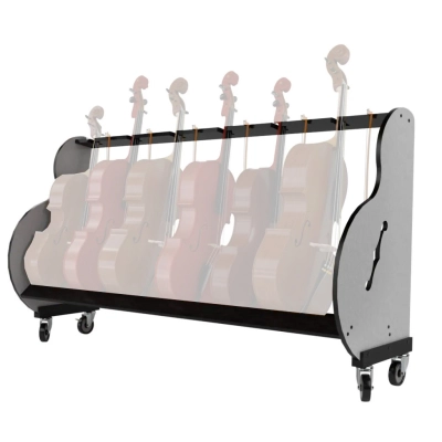 A&S Crafted Products - Band Room Mobile Six Cellos Storage Rack