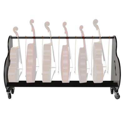 Band Room Mobile Six Cellos Storage Rack