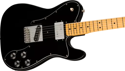 Telecaster Custom American VintageII 1977 en srie limite (fini noir, touche en rable)
