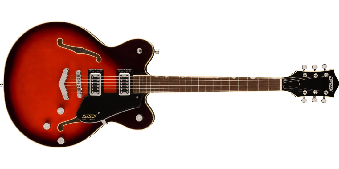 G5622 Electromatic Center Block Double-Cut with V-Stoptail - Claret Burst