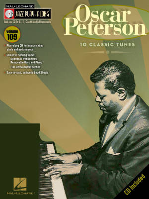 Hal Leonard - Oscar Peterson: Jazz Play-Along Volume 109 - Book/CD