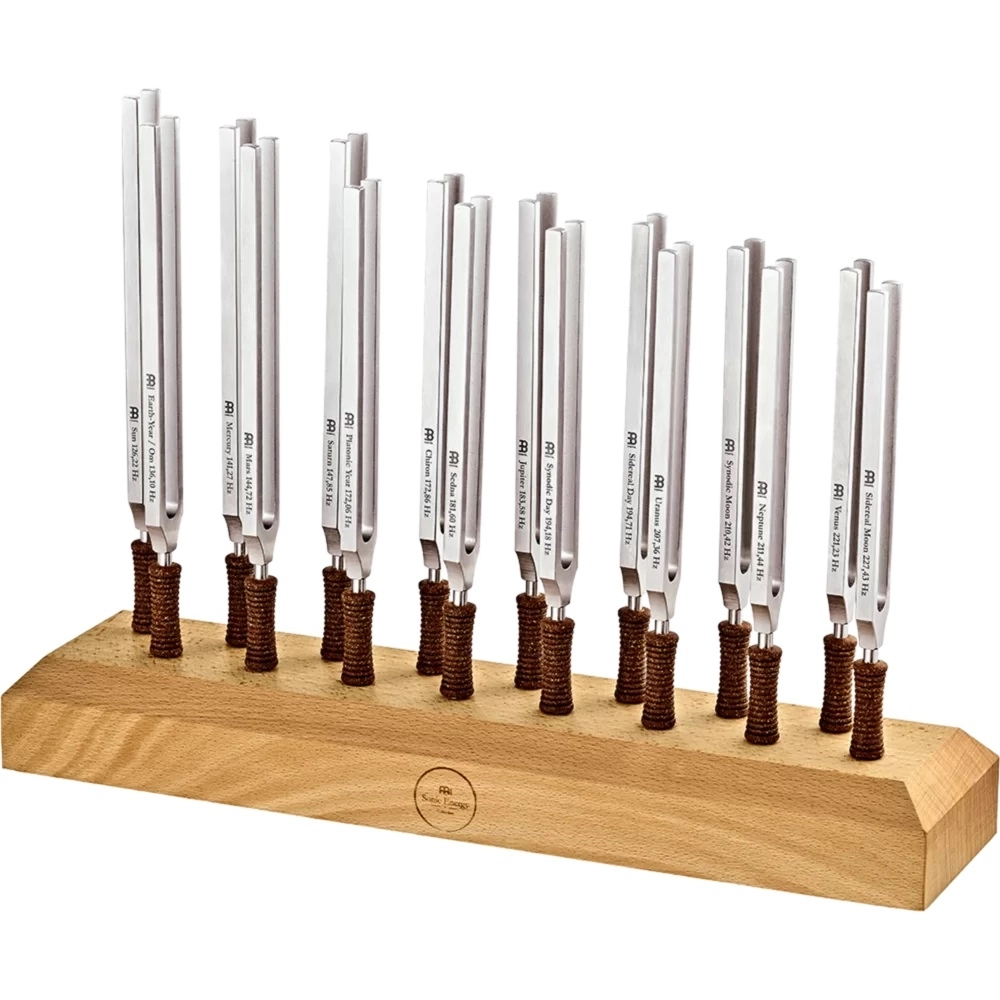 Sonic Energy Planetary Tuned Therapy Tuning Fork Set with Holder (16pc)