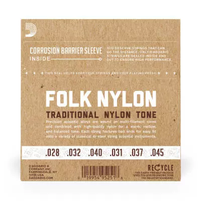 EJ33 - Folk Nylon 80/20 Bronze/Clear Nylon