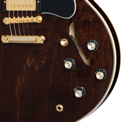 ES-345 with Gold Hardware Electric Guitar with Case - Dark Walnut