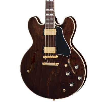 ES-345 with Gold Hardware Electric Guitar with Case - Dark Walnut