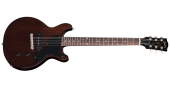 Gibson - Les Paul Junior Double Cutaway Electric Guitar with Case - Dark Walnut
