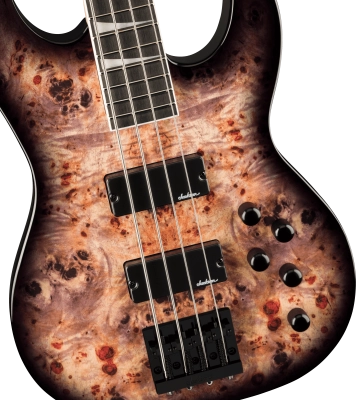 JS Series Concert Bass CB JS3P with Amaranth Fingerboard - Transparent Black Burst