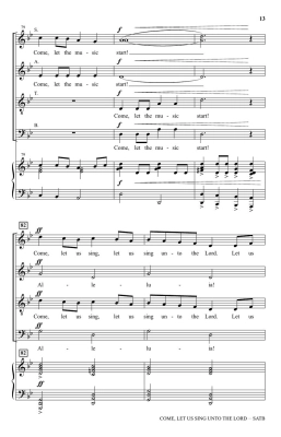 Come, Let Us Sing Unto the Lord - Martin - SATB