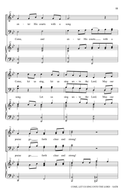 Come, Let Us Sing Unto the Lord - Martin - SATB