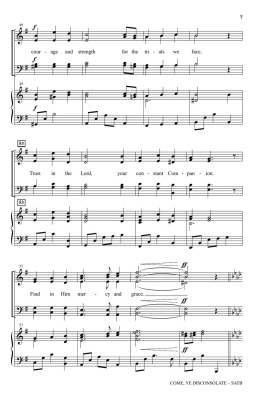 Come, Ye Disconsolate - English/Purifoy - SATB