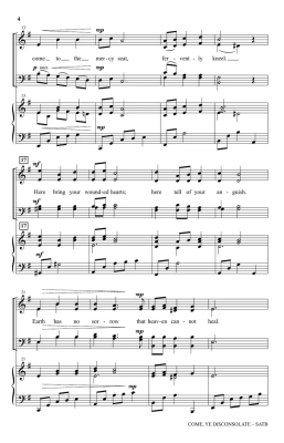 Come, Ye Disconsolate - English/Purifoy - SATB