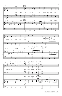 Is Anyone Happy? - Barrett - SATB