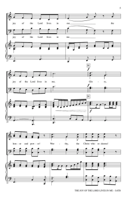 The Joy of the Lord Lives in Me - Mock/Nolan - SATB