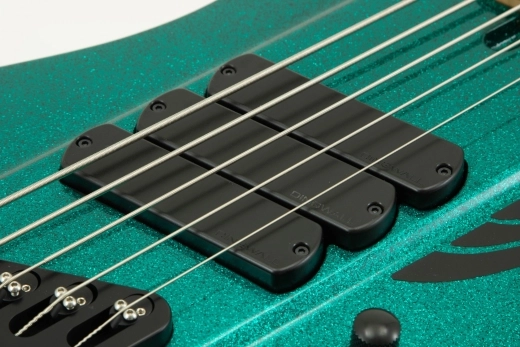 D-Roc Standard 5-String Electric Bass - Gloss Metalflake Aquamarine