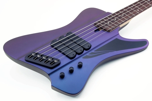 D-Roc Standard 5-String Electric Bass - Blue to Purple Colorshift