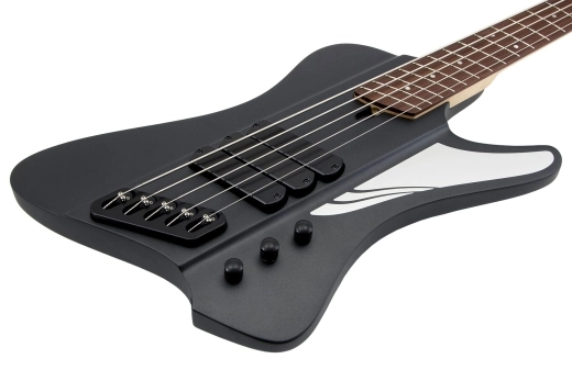 D-Roc Standard 5-String Electric Bass - Matte Metallic Black