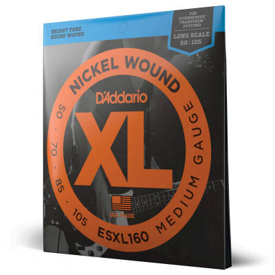 DAddario - ESXL160 - Nickel Round Wound DOUBLE BALL 50-105