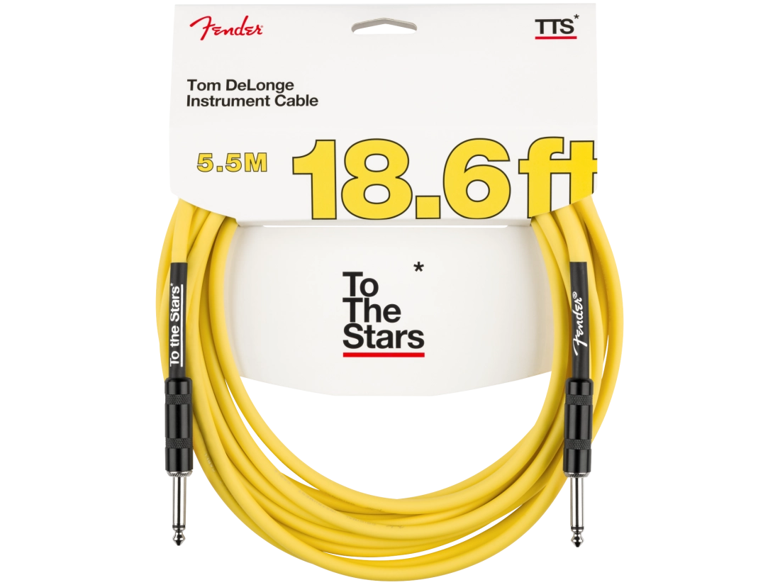 18.6\' Tom DeLonge To The Stars Instrument Cable, Straight/Straight - Graffiti Yellow