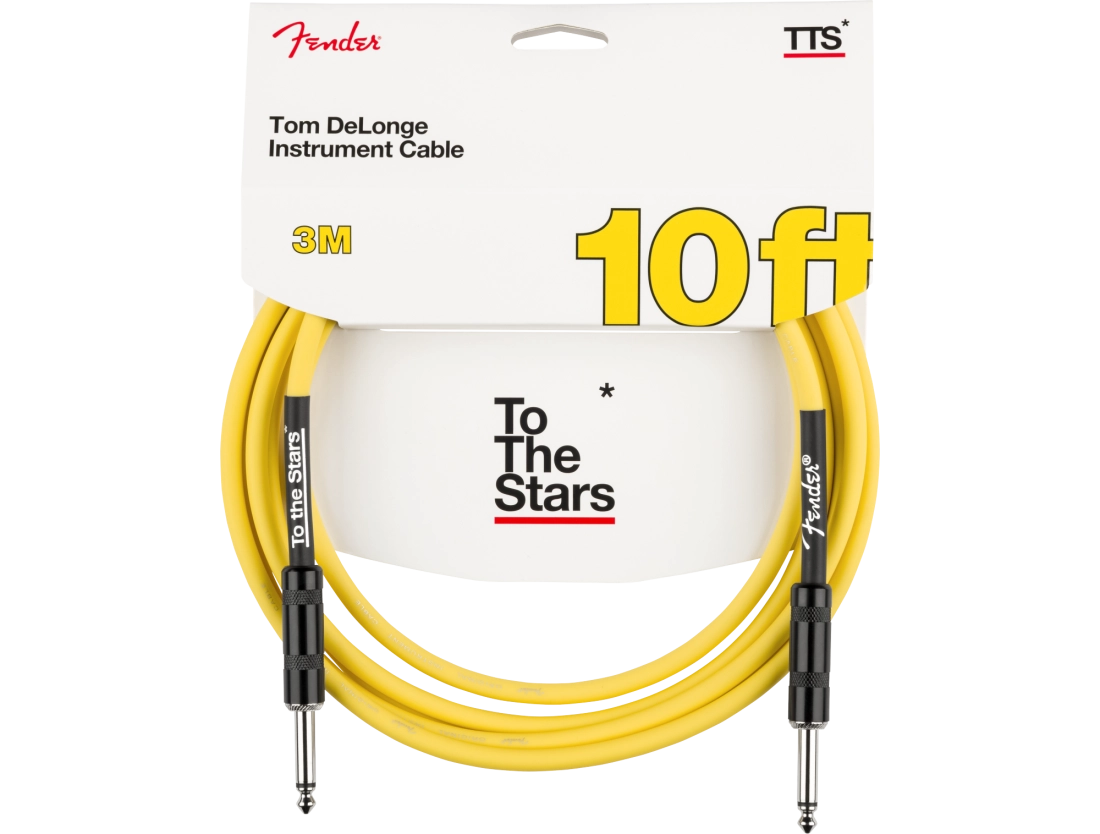 10\' Tom DeLonge To The Stars Instrument Cable, Straight/Straight - Graffiti Yellow