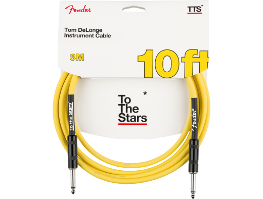 Fender - 10 Tom DeLonge To The Stars Instrument Cable, Straight/Straight - Graffiti Yellow