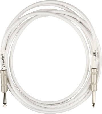 10\' Juanes Instrument Cable, Straight/Straight - Luna White